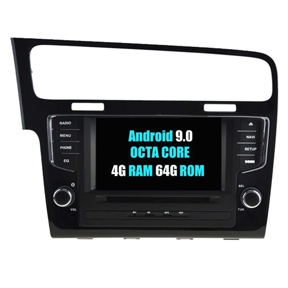 Excellent RoverOne For VW Golf 7 MK7 2014 2015 Android 9.0 Octa Core Car Accessories DVD Golf 7 MIB Radio Stereo GPS Navigation PhoneLink 1