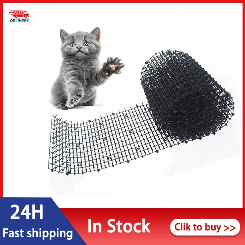 2M Garden Cat Scat Mat Anti Gatos Prickle Strips Keep Cat Away Safe