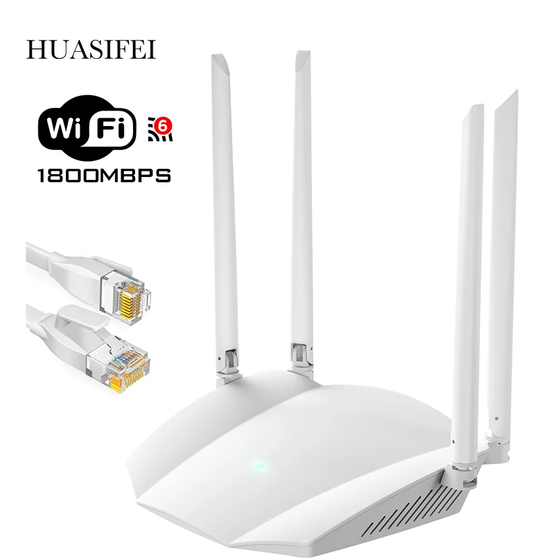 Dupla sem Fio Taxa de Sinal até 1200mbps Gigabit Banda Wi-fi Roteador Suporte Vpn 2.4g & 5g Freqüência Global Wifi6 5 Computador e Escritório