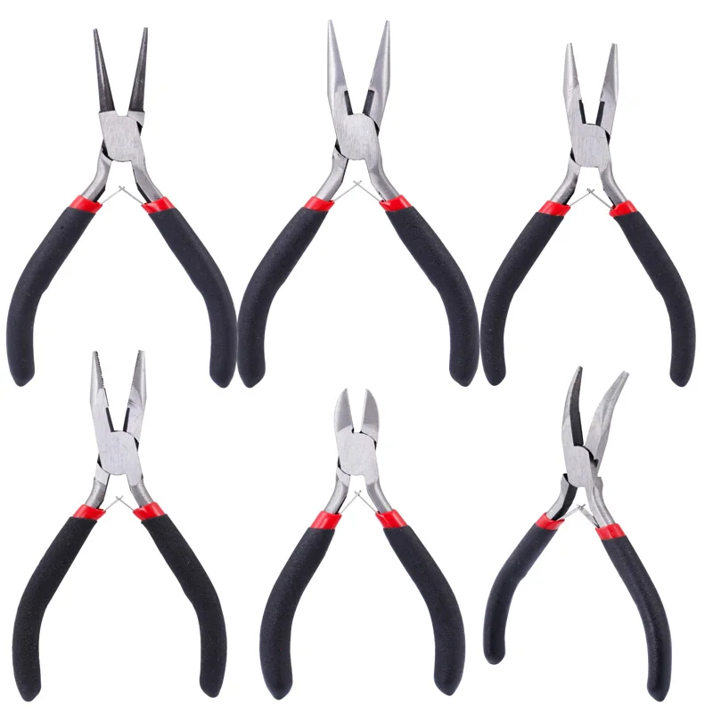 8 Pieces Jewelry Making Pliers Tool Kit, Needle Nose Pliers, Round Nose  Pliers, Nylon Jaw Pliers for Jewelry DIY 