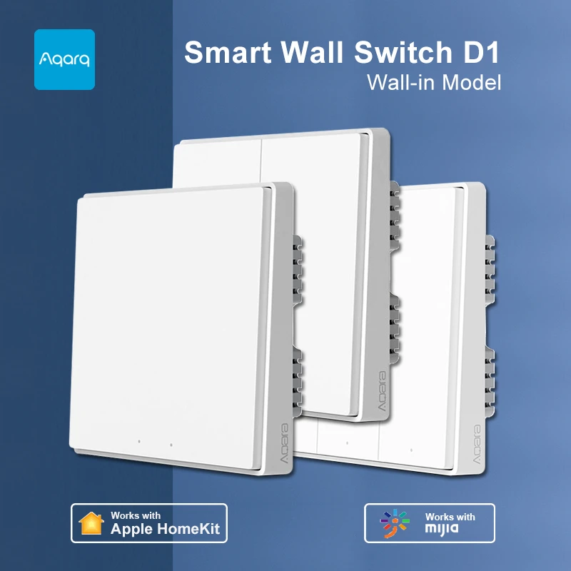New Aqara Smart Wall Switch D1 Zigbee Zero Line Fire Wire Light Wall Switch Remote Control Wireless Key For Mihome Homekit App Smart Remote Control Aliexpress