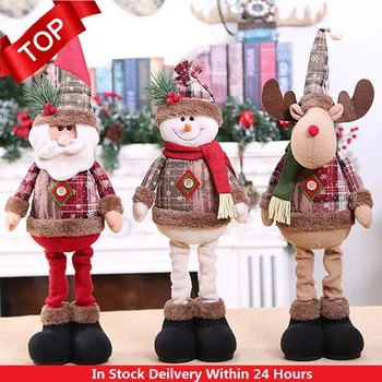 

2021 HOT 30 Styles Christmas Decorations for Home Christmas Dolls Christmas Tree Decorations Innovative Elk Santa Snowman Decora