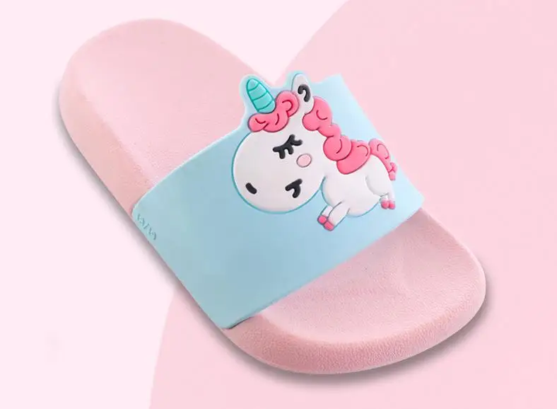 comfortable sandals child Kids Cartoon Slippers Baby Boy Girl Non-slip Flat Beach Shoes Toddler Summer Swimming Slipper Children's Bathroom Flip Flop children's sandals