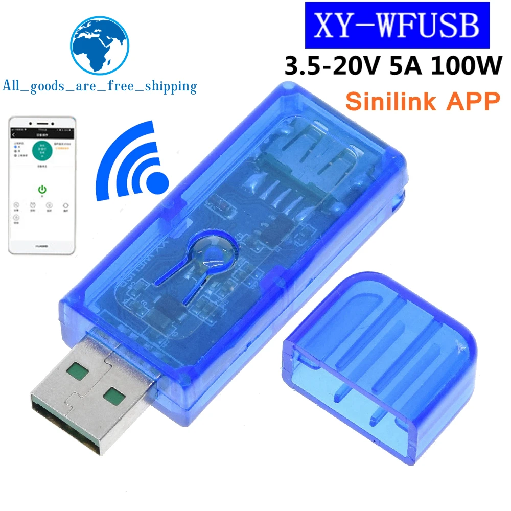 Sinilink WIFI USB мобильный телефон пульта дистанционного управления 3 5 20V 5A 100W Мобильный