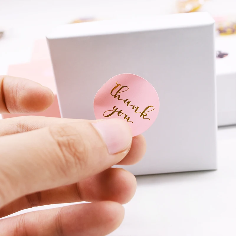 Gift Sealing Stickers 500pcs Thank You Love Design Diary Scrapbooking Stickers Festival Birthday Party Gift Decorations Labels
