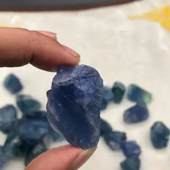 

Natural Blue Fluorite Crystal High Quality Fluorite Gemstone For Jewelry Making Treatment Stone Decoration Stone for Tank