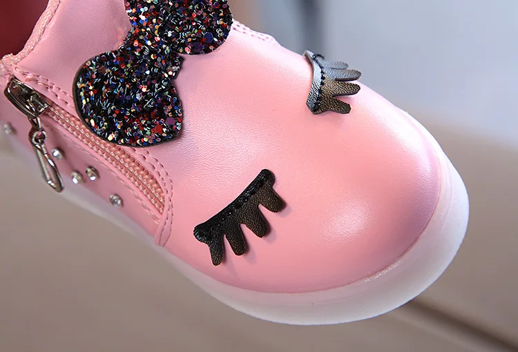 Модная обувь с бабочками для девочек; кроссовки принцессы с бабочками и глазами для малышей; теннисная Красивая повседневная обувь туфли для малышей