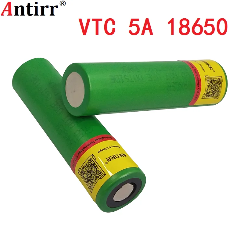 Max 40A Pulse 60A Оригинальная батарея 3,6 V 18650 аккумуляторная батарея VTC5A 2600mAh Высокая батарея 40A