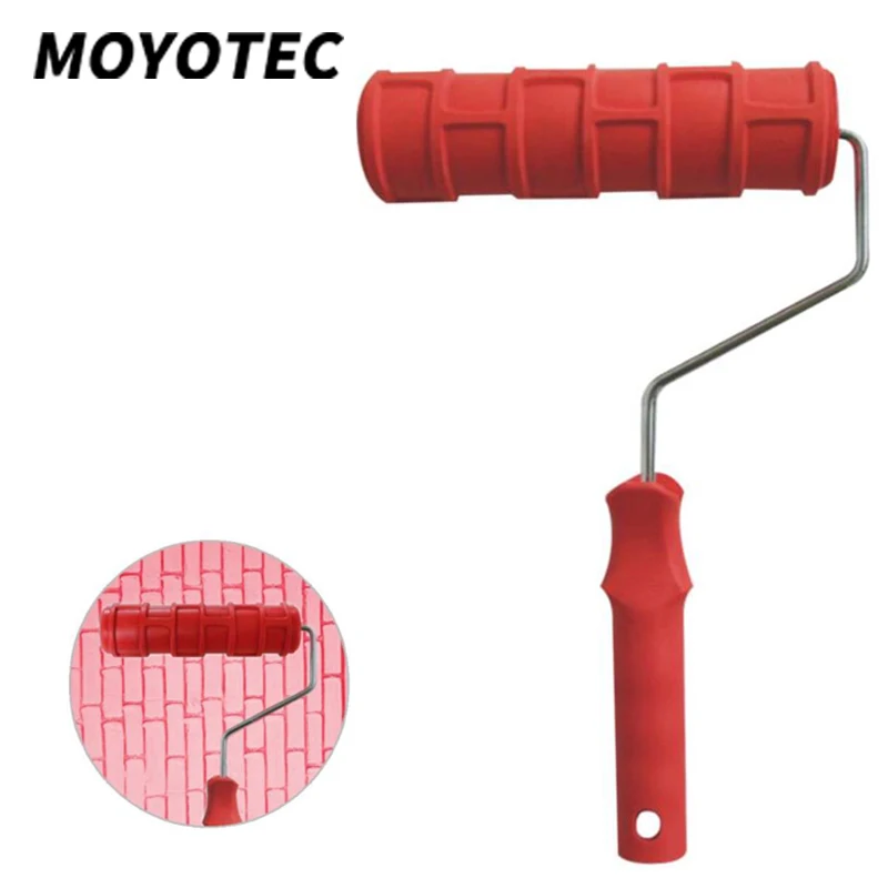

MOYOTEC 7 Inch Roller Brush / Construction Tool/Paint Roller Pattern Embossing Texture Painting Tools/Brick Embossing Roller