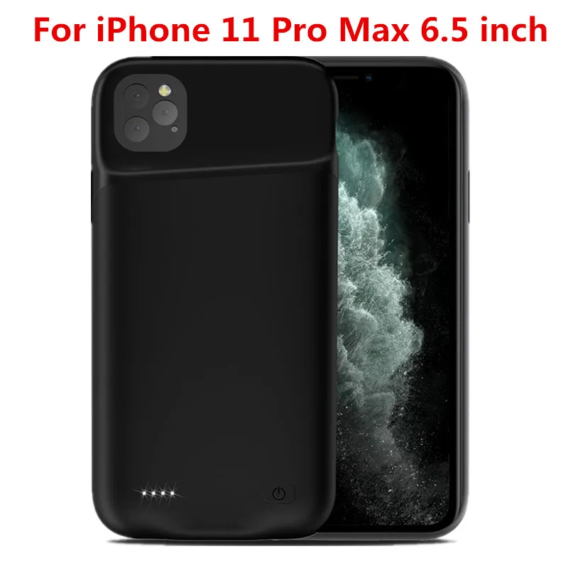 For iPhone11 Pro Max Для iPhone 11 Pro 11 Pro Аккумулятор max зарядное устройство чехол 5200 мАч портативный резервного копирования зарядки PowerBank чехол для iPhone 11 батарея Чехол - Цвет: For iPhone11 Pro Max