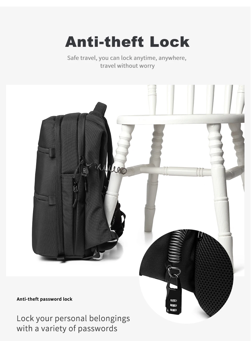 OZUKO, 15,6 дюймов, рюкзаки для ноутбука, анти-вор, рюкзак для подростка, мужской, usb зарядка, Mochila, мужские водонепроницаемые повседневные дорожные сумки