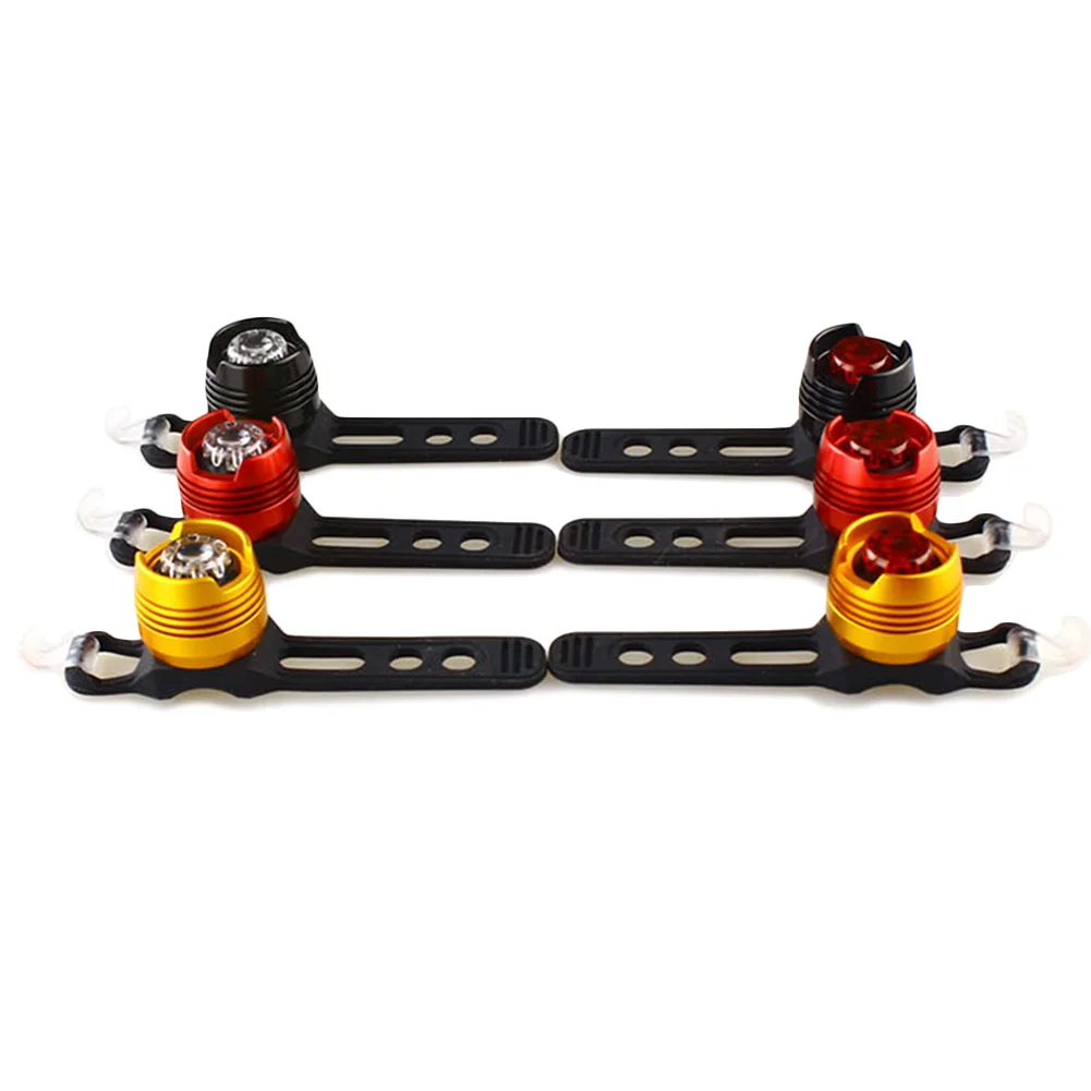 Top LED Waterproof Bike Bicycle Cycling Light Front Rear Tail Helmet Light riding outdoor hiking climbing headlamp 3 modes# 7