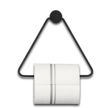 

Towel Rack Toilet Paper Holder Triangle Roll Shelf Tissue Storage Wood Copper Combination Kitchen Bathroom Storage