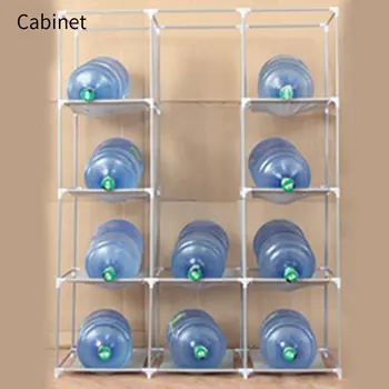 

Three Doors Foldable Multiple Canvas Wardrobe Hanging Rail Home Closet Simple DIY Folding Coat Dress Clothes Storage Cabinet