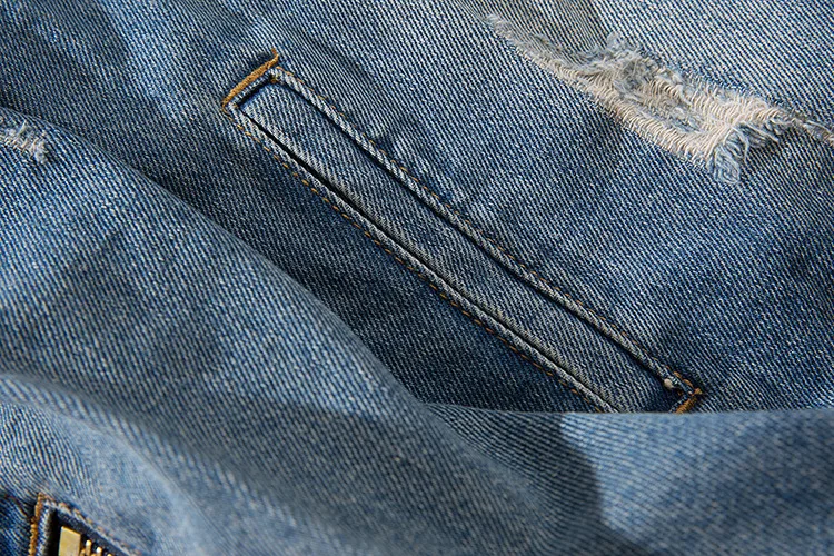 Харадзюку мода крест ретро рок винтаж синяя джинсовая куртка мужская панк толстовка sudadera отверстие уличная