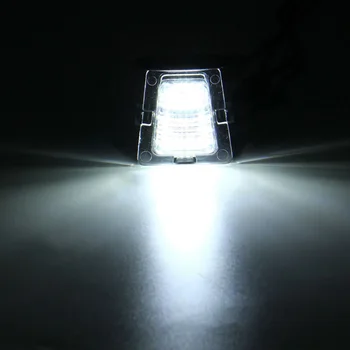 

1pc 18 SMD Bright White LED Auto Rear Bumper License Plate Light Lamp Long Lifespan For Jeep Wrangler JK JKU 07-18 12V 3W