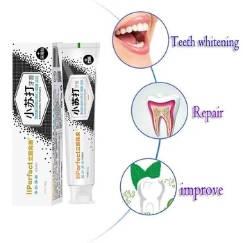 

100g/160g Baking Soda Bamboo Charcoal Toothpaste Intensive Stain Removal Whitening Toothpaste Health Tool Dental Oral Care