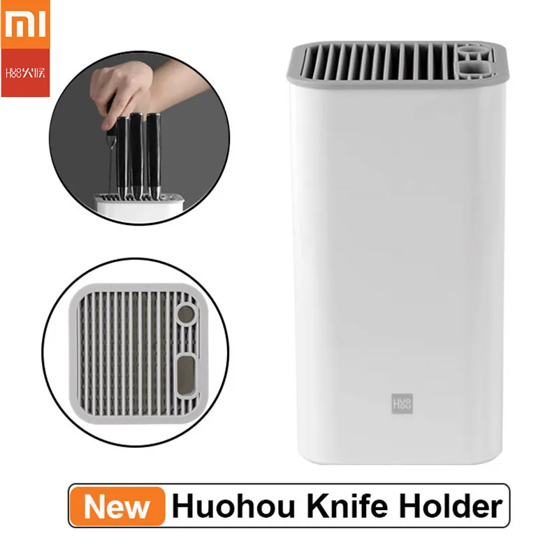Xiaomi Huohou Kitchen Knife Holder Stand Multifunctional Tool Block Organizer Cooktops Storage Container | Электроника