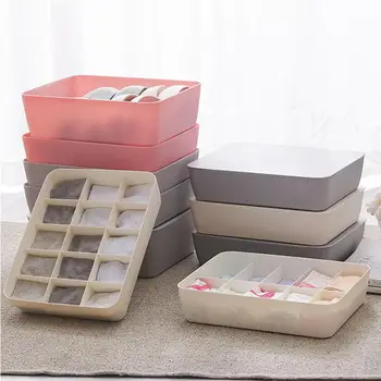 

10 Grids Closet Bra Pants Socks Storage Box Multifunctional Clothes Organizers gHousehold Storage Box