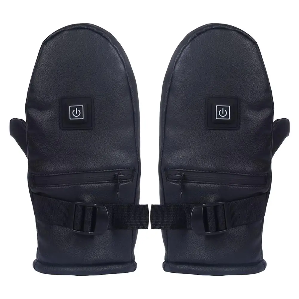 Перчатки с электроподогревом, зарядка от аккумулятора, перчатки с двойным нагревом, перчатки с сенсорным экраном, зимние перчатки