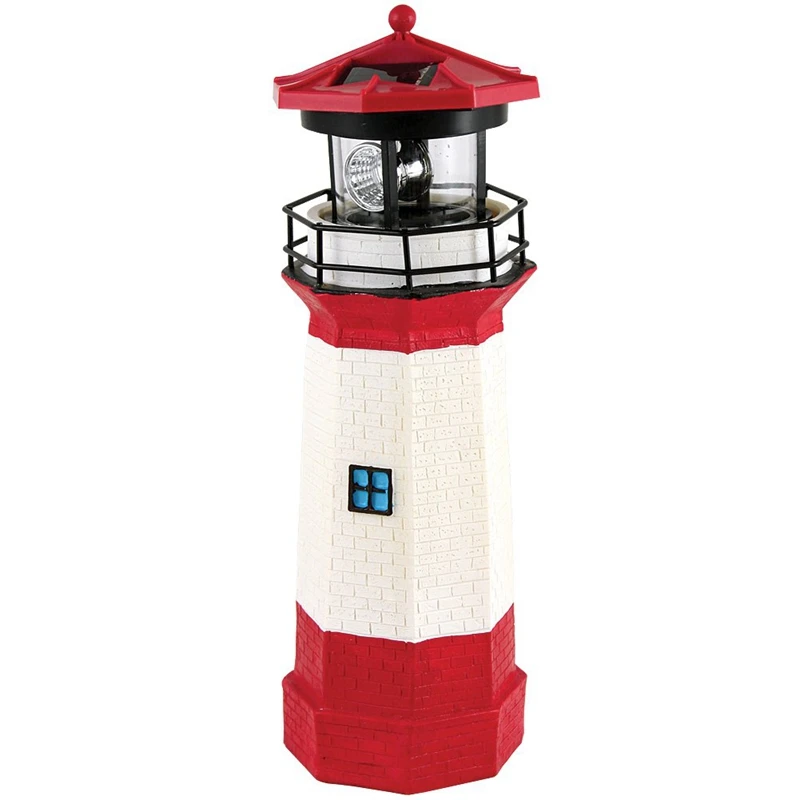 

Solar Lighthouse with Rotating Lights Landscape Lights Outdoor Lighting