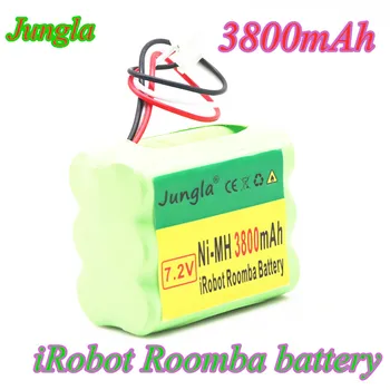 

4PCS Original 7.2V 3800mAh Battery for iRobot Roomba Braava 380 380T Mint 5800c Ni-MH 3800mAh 3.8Ah 7.2v Rechargeable battery