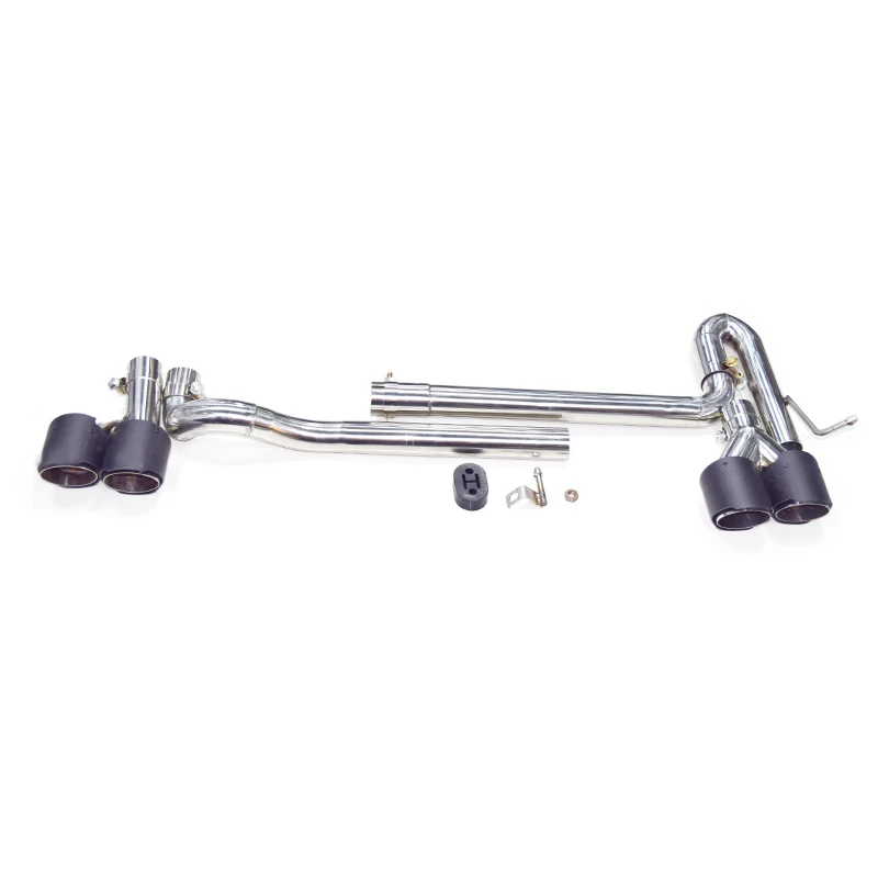 1 комплект глушитель выхлопной трубы из нержавеющей стали для Audi A3 A4 2013