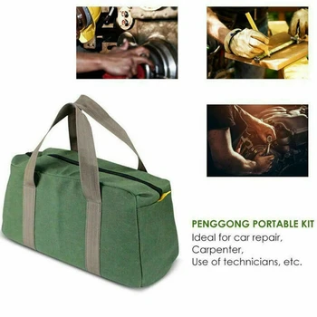 

New Canvas Storage Bag Hand Tool Bag Portable Toolkit Case Heavy Duty Pouch