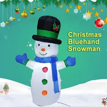 MUQGEW рождественские надувные игрушки украшения двора сада светодиодные украшения фигурка снеговика шляпа синий шарф игрушки Wy6