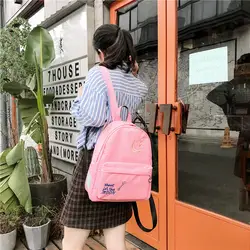Новинка 2019 года; женская модная сумка в Корейском стиле; парусиновый маленький рюкзак женский