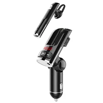 

Car Bluetooth Headset Bluetooth Receiver FM Transmitter Car Kit Wireless Handsfree Speaker Headphone