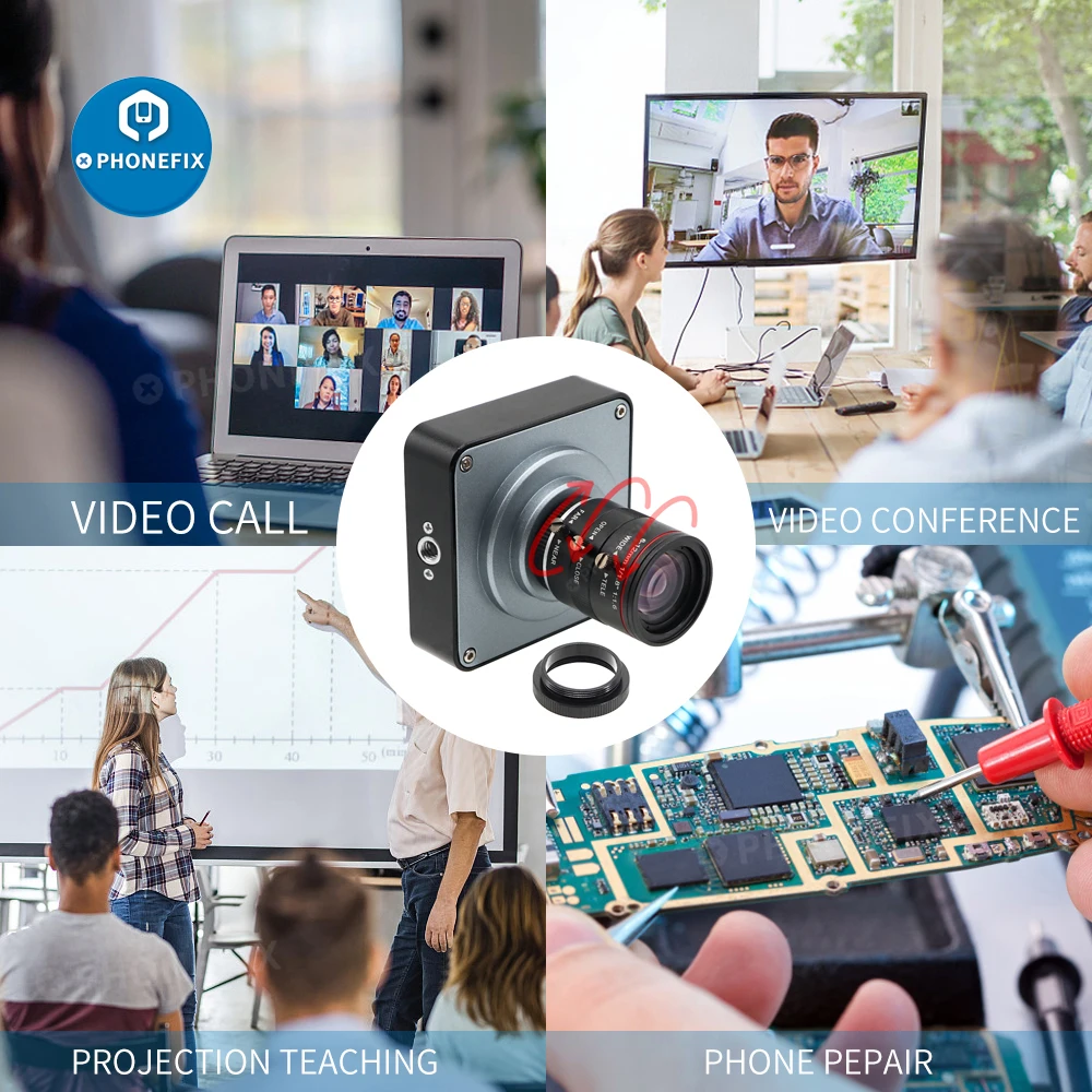 1080p Streaming Webcam Volle HD 60FPS 2K 3800W 38MP HDMI USB Industrielle Elektronische Video Mikroskop Kamera mit 6-12mm/60mm Objektiv