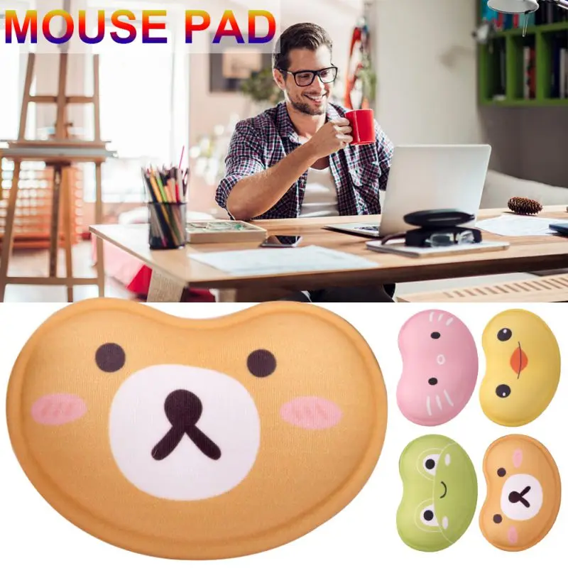 

Cloth Silicone Wristband Creative Cartoon Heart Shaped Cute Stylish Wrist Pad Mouse Pad Non-slip Soft Comfortable