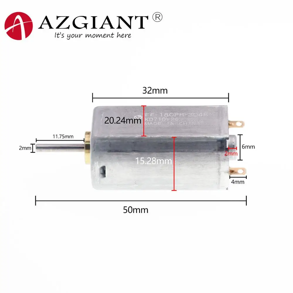 2 шт./лот, двигатель 180, FF-180PH-4017 двигатель DC4.0V для mabuchi, металлическая щетка, бесшумная высокоскоростная Бритва для волос cd-плеера - Название цвета: FF-180PH-3048