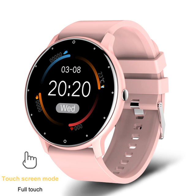 New Smart watch Ladies Full touch Screen Sports Fitness watch IP67 waterproof Bluetooth For Android iOS Smart watch Female