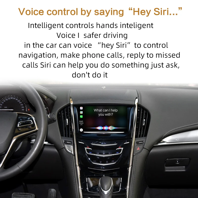 Sinairyu беспроводной Apple Carplay для Cadillac XTS ATS SRX CTS XT5- Android авто зеркало в форме яблока iOS Wifi автомобиль играть Airplay