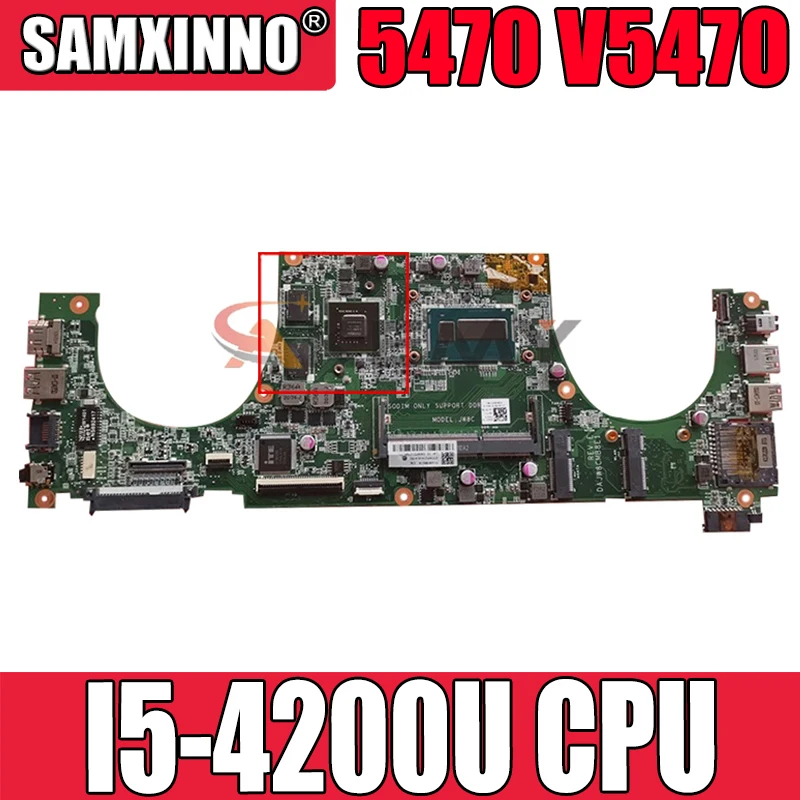 Оригинальная материнская плата для ноутбука DELL Vostro 5470 V5470 Core I5-4200U CN-02TK7V 02TK7V DAJW8CMB8E1
