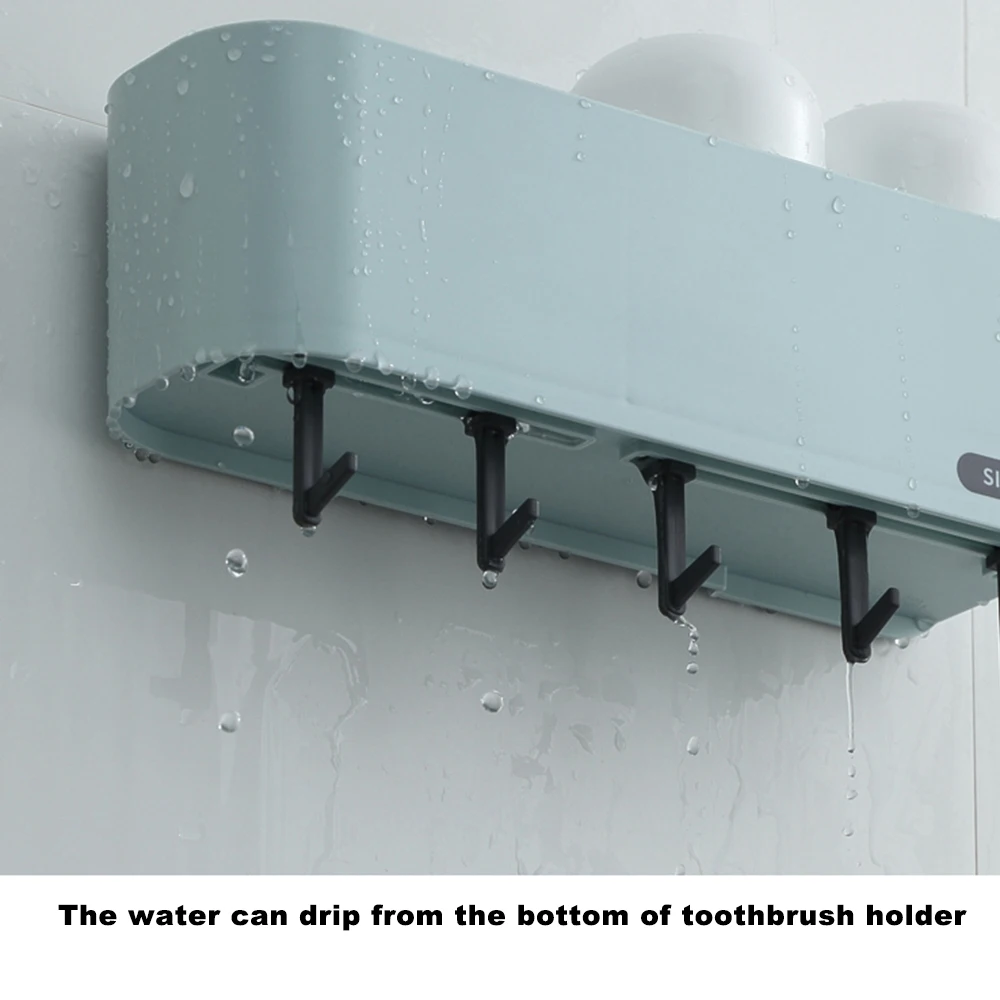 Многофункциональный настенный держатель для зубной щетки ABS с крюком зубная паста finisher аксессуары для ванной комнаты