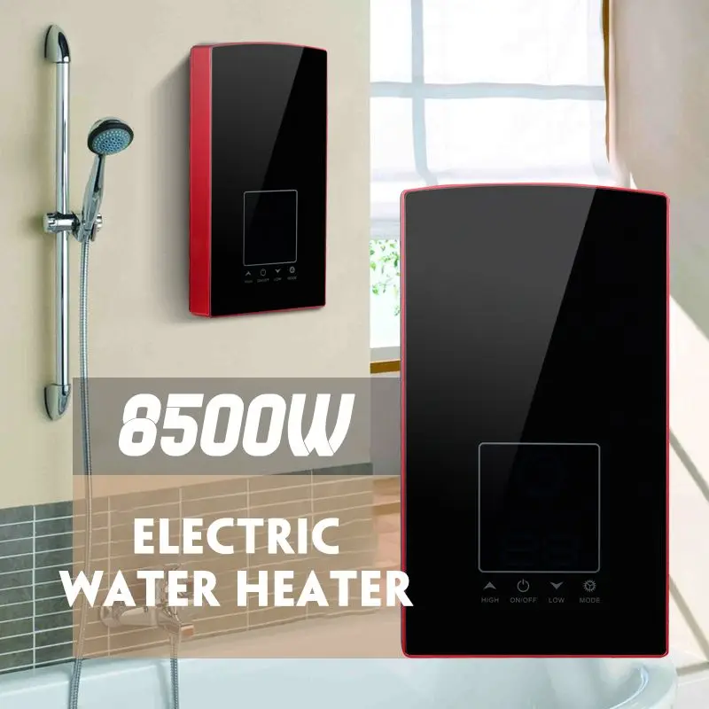 8500W LCD numérique chauffe eau électrique toucher commande vocale température constante instantané chauffe eau sans réservoir 220 V/110 V