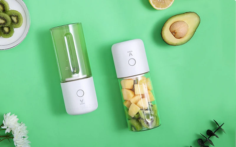 XIAOMI VIOMI Blender Handheld Portable Juicer For Electric Kitchen Mixer Fruit Cup Food Processor 45 seconds quick Juicing 8