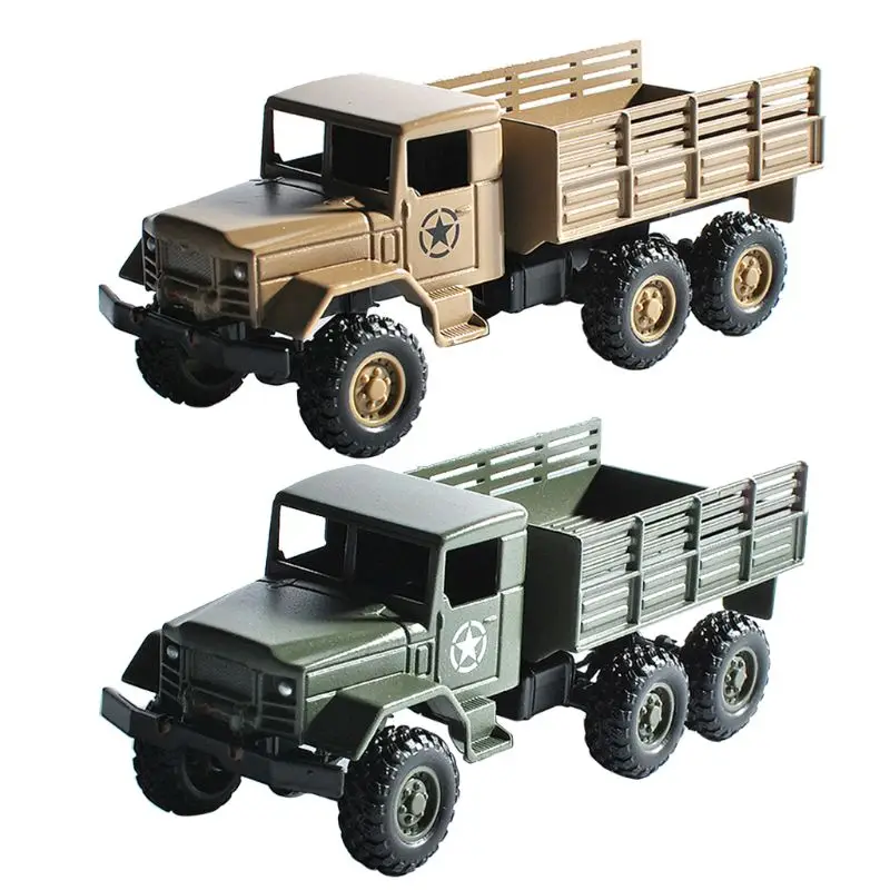 Wpl mb14 164 carro rc inércia modelo 6 roda de metal caminhão simulação veículo brinquedo para crianças decoração