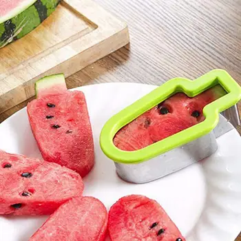 

1pcs Stainless Steel Watermelon Slicer Fruit Melon Cutter Knife Fast Ice Cream Shape Cutter Cutting Tools Kitchen Gadgets