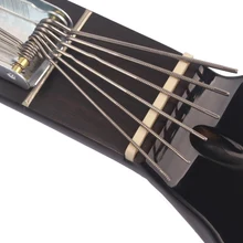 Набор напильников для гитарной гайки, шлифовальный инструмент для гитары, бас-укулеле, мостовые канавки, шлифовальный набор напильников