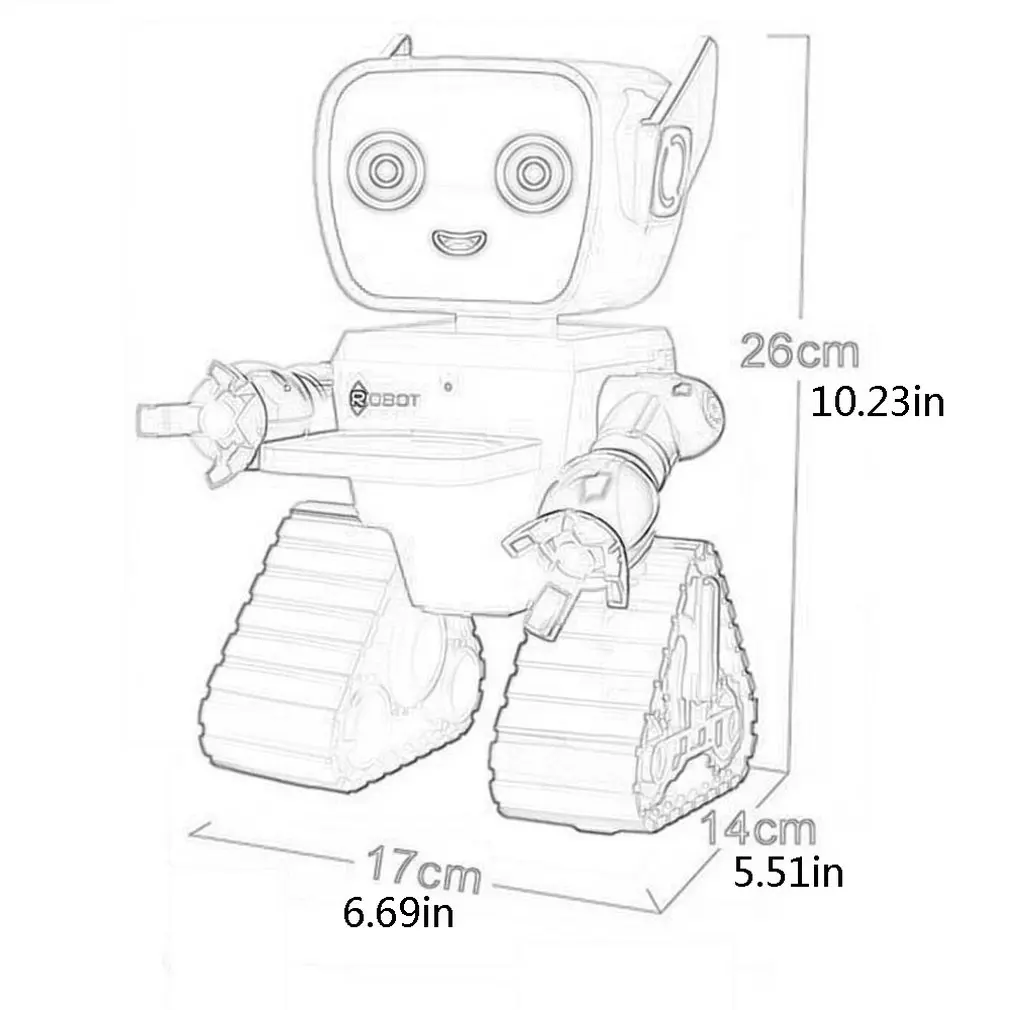 Cute RC Intelligent Robot Toy Voice Activated Interactive Recording Sing Dance Storytelling RC Robot Toy Kids Gift Green