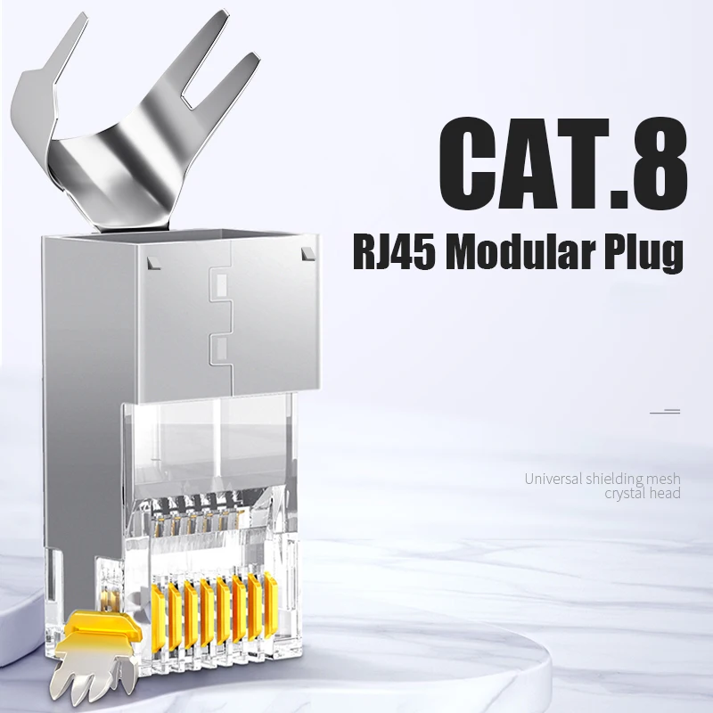 

SAMZHE Cat 7 Cat 8 RJ45 Connector 8P8C Modular Lan Cable Head Plug