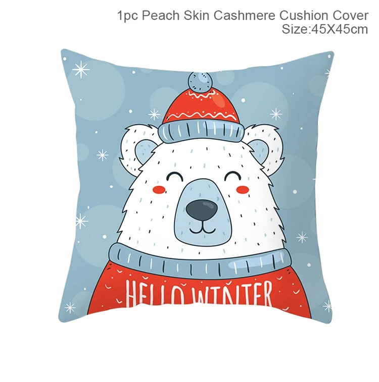 Pillow Case 21 Рождественская наволочка для подушки PATIMATE, Рождественское украшение для дома, Рождественское украшение, новогодний, подарок Navidad - Цвет: Pillow Case 21