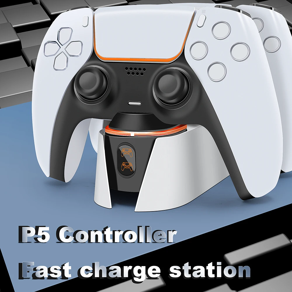 Station De Recharge Officielle Pour Manettes DualSense PS5 - Chargeur SONY, Blanc, Modèle CFI-ZDS1