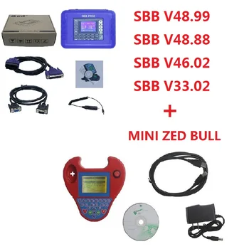 

2020 SBB Pro2 V48.88 V48.99 V33.02 V46.02+ Mini Zedbull Auto Key Programmer SBB 48.88 48.99 Version Zed Bull OBD2 Key Maker