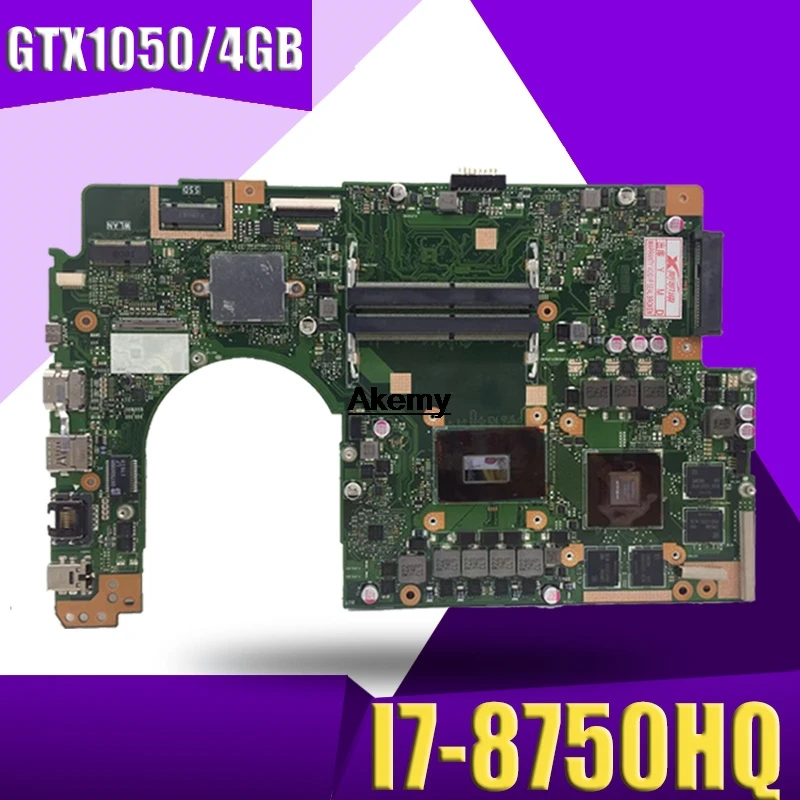 For ASUS VivoBook Pro 15 N580G N580GD NX580G NX580GD Laptop Motherboard Mianboard With/ GTX1050/4GB