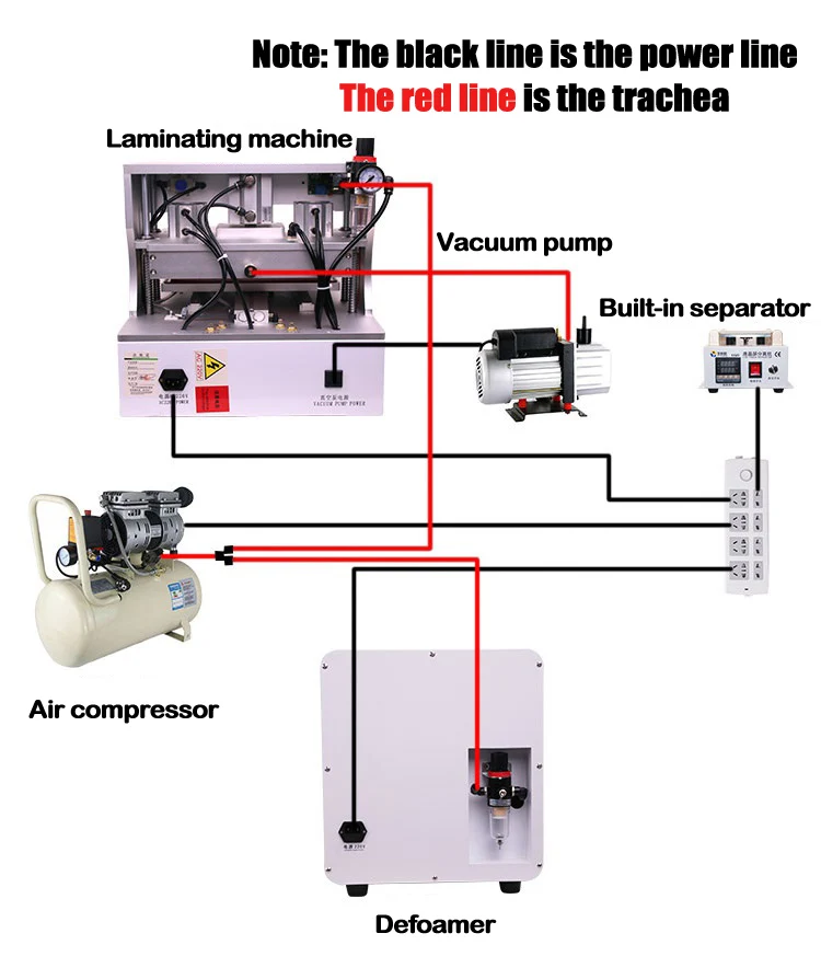 Auto LCD LY 818 Digital OCA Laminator Adjustable Height Laminating Machine 13 Inches LCD Screen Repair Tools 220V 110V